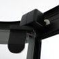 Душовий бокс DUSEL GLARE Black Matt 900x900x2100 скло прозоре, без даху