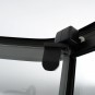 Душовий бокс DUSEL GLARE Black Matt 900x900x2100 скло прозоре, без даху