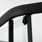 Душовий бокс DUSEL GLARE Black Matt 900x900x2100 скло прозоре, без даху