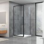 Душова кабіна Dusel DL198B+DL196B Black Matt, 90х90х190, скло прозоре, двері розпашні Душова кабіна Dusel DL198B+DL196B Black Matt, 90х90х190, скло прозоре, двері розпашні