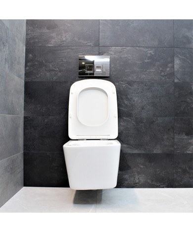 Унітаз DUSEL BYRON підвісний з сидінням Soft Close дюропласт