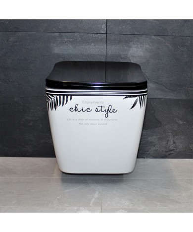 Унітаз DUSEL CUBIS CHIC STYLE підвісний DWHT10201030CS з сидінням Soft Close дюропласт 