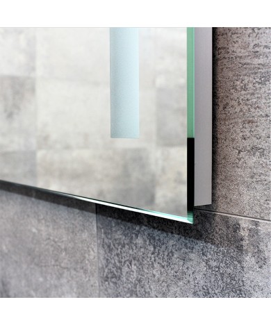 Дзеркало DUSEL LED DE-M1041 100смх75см сенсорне включення + підігрів+ годинник / темп