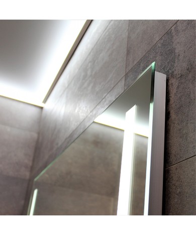 Дзеркало DUSEL LED DE-M1041 120смх75см сенсорне включення + підігрів+ годинник/темп