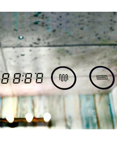 Дзеркало DUSEL LED DE-M3001 65смх80см сенсорне включення + підігрів+годинник/темп