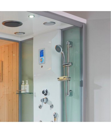 Гідромасажний бокс із сауною GOLSTON G-U881 правосторонній, сатин 2200х1200х2200 мм